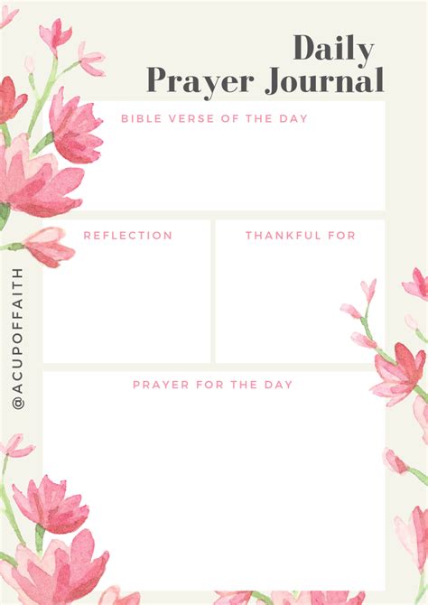 10 Best Printable Prayer Journal Template For Free At - vrogue.co