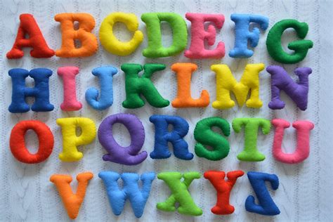 Felt alphabet letters Educational baby toy Montessori learning | Etsy