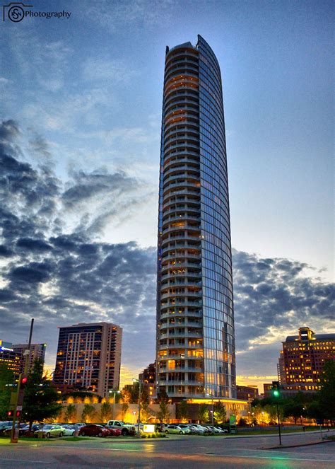 Museum Tower at Dusk Dallas, Texas Architect: Johnson Fain Partners ...