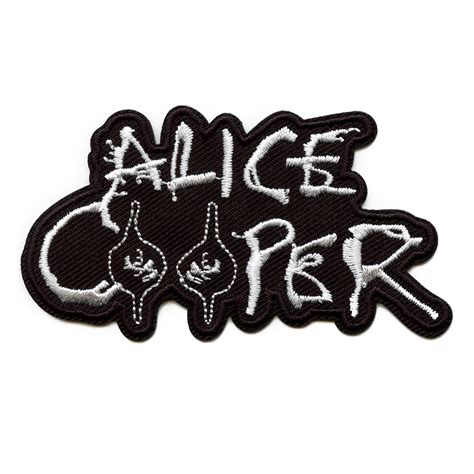 Alice Cooper Eyes Logo Patch Main Name Embroidered Iron On