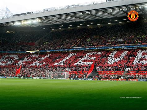 Old Trafford The Theatre of Dreams Manchester United HD Desktop ...