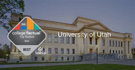 U of U Ranks #1 for Best Schools for Math in Utah in 2020 Report ...