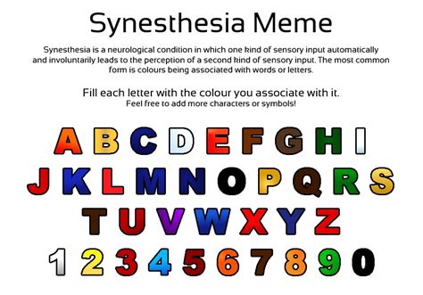 lunalindsey: Grapheme-Color Synesthesia Map