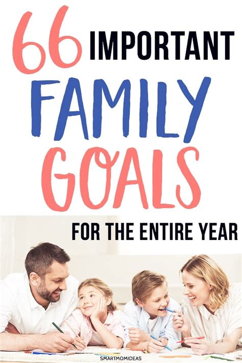 66 Important Family Goals For the Entire Year