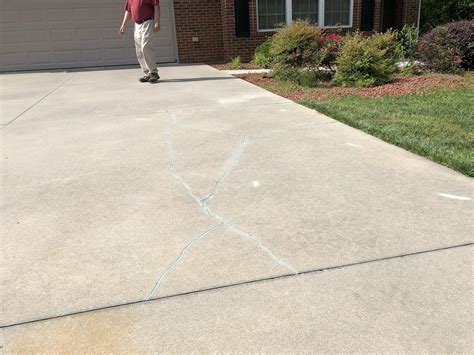 Concrete Repair - Stabilizing and Sealing Cracks in Concrete Driveway ...