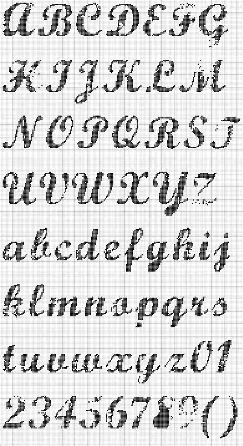 Cross Stitch Cursive Alphabet cross stitch alphabet on pinterest cross stitch alphabet ...