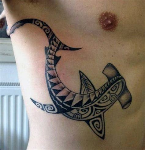 Tribal Hammerhead Shark Tattoo