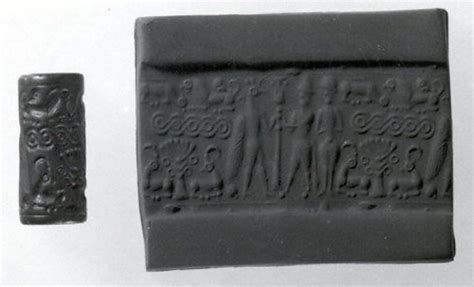 Cylinder seal | Mitanni | Mitanni | The Met | Cylinder seal, Mesopotamia, Cradle of civilization