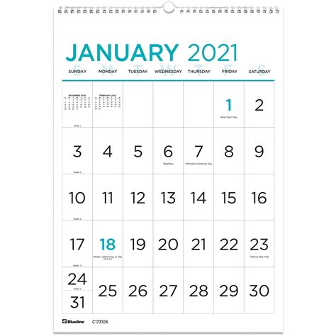 Large Printable Calendars