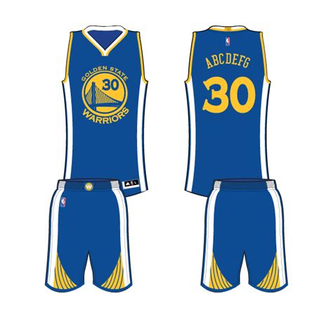 Golden State Warriors Road Uniform - National Basketball Association (NBA) - Chris Creamer's ...