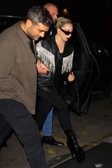 Lady Gaga - Arriving With Michael Polansky at Le'Avenue SNL Afterparty in New York 10/21/2023 ...