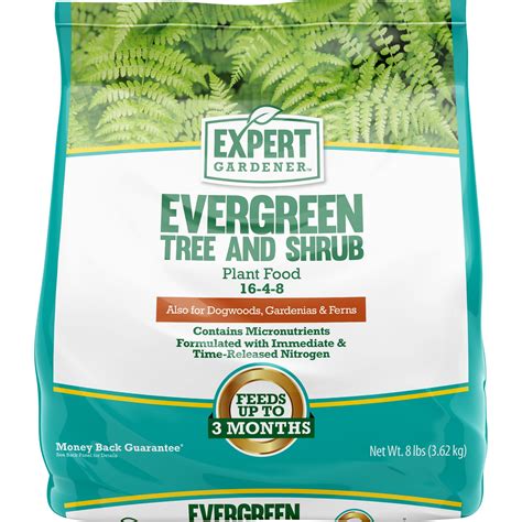 Expert Gardener Evergreen Tree & Shrub Plant Food Fertilizer 16-4-8, 8 ...