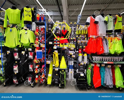 Sports Equipment of Various Sizes and Colors at Decathlon Editorial Photography - Image of ...