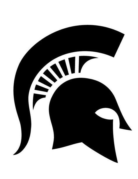 MSU Pumpkin Stencils: Spartan Helmet | Michigan state spartans logo ...