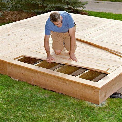 How to Build a Platform Deck | Platform deck, Diy deck, Decks backyard