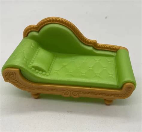 PLAYMOBIL CHAISE LOUNGE Living Room Furniture Sofa Couch Green Gold Mansion $7.50 - PicClick