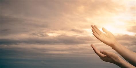 Premium Photo | Woman hands praying for blessing from god with sunlight on sunset backgroundxA