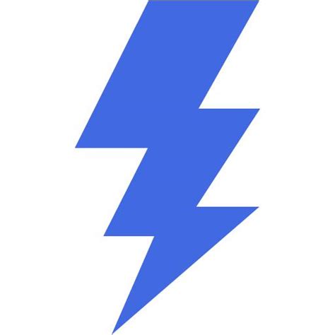 Blue Lightning Bolt - ClipArt Best