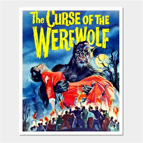 Werewolf 60s British Horror Movies Fans Gifts Wall And Art Print ...