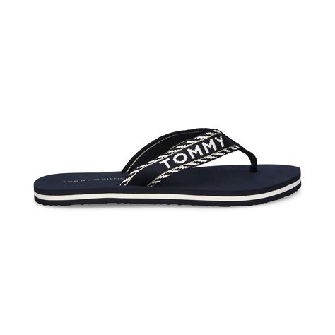 TOMMY HILFIGER Women's Flip Flops FW0FW07143 DW6 SPACE BLUE