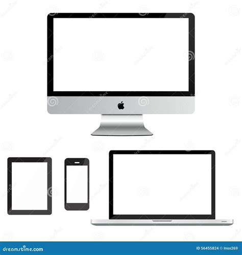 Apple mac ipad iphone editorial stock image. Illustration of digitally ...