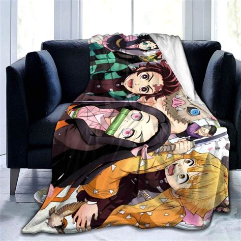 Anime Blanket Super Soft Fleece Throw Blankets Cartoon Lightweight Warm Bedding for Gift Sofa ...