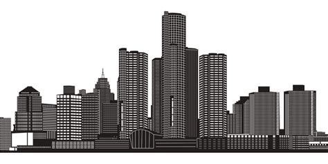 Download Detroit City Skyline, Detroit, City. Royalty-Free Vector ...