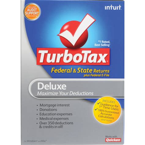 Intuit TurboTax Deluxe Software (Federal/State) 414644 B&H Photo