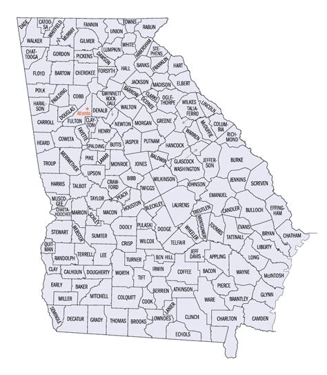 Georgia Counties: History and Information