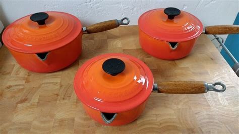 Le Creuset Cast Iron Saucepan Set | in Broadstone, Dorset | Gumtree