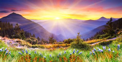 Sunset in the Mountains jigsaw puzzle in Great Sightings puzzles on ...