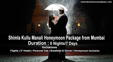 Shimla Kullu Manali Honeymoon Packages from Mumbai | Mumbai to Shimla Manali Honeymoon Tour ...