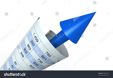 One Financial Chart Growing Spreadsheet Around Stock Illustration 88640116 | Shutterstock