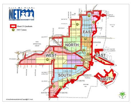 City Of Miami Zoning Map - Vector U S Map