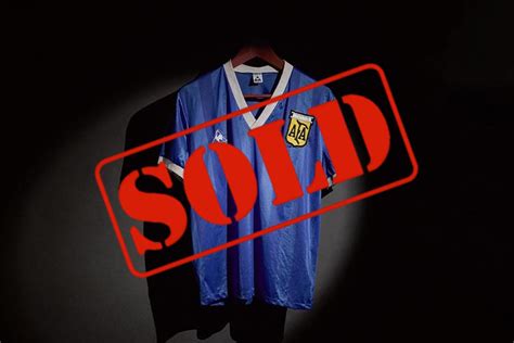 Diego Maradona Jersey Auction: HAND OF GOD jersey of Maradona sold for ...