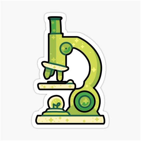 " Microscope" Sticker by SilAchan | Redbubble