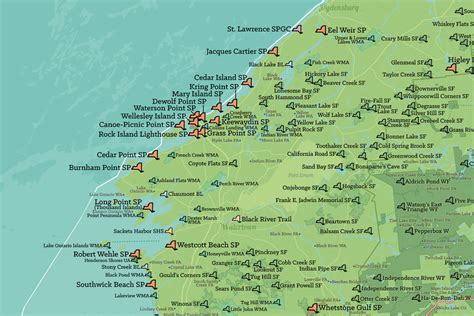 New York State Parks & Public Land Map 24x36 Poster - Best Maps Ever