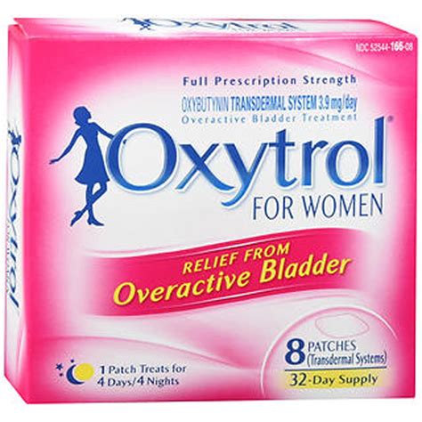 Oxytrol for Women Overactive Bladder Treatment Patches - 8 ct - Walmart.com - Walmart.com