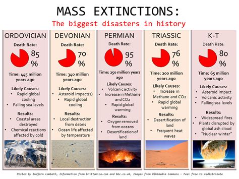 Big 5 Mass Extinctions Poster by BudCharles on DeviantArt