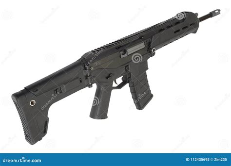 Modern assault rifle stock image. Image of swat, armament - 112435695