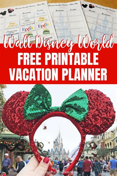 Orlando, Walt Disney World Vacation Planner | Free Printable