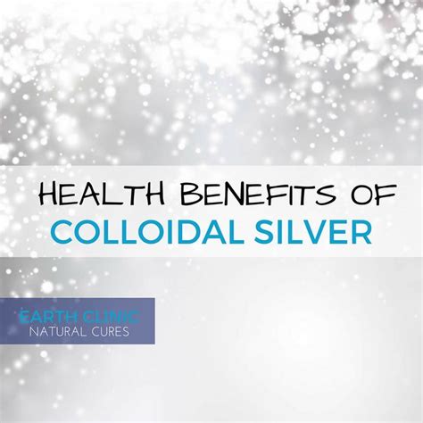 Colloidal Silver Health Benefits | Colloidal silver, Colloidal silver ...