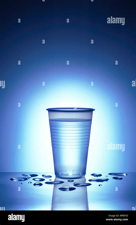 Plastic cup with water Stock Photo - Alamy