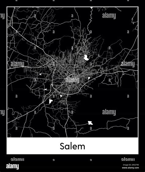 Minimal city map of Salem (India Asia)Minimal city map of Salem (India Asia Stock Vector Image ...