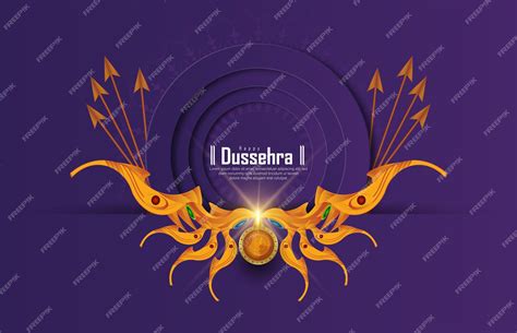 Premium Vector | Abstract illustration of dussehra. vector