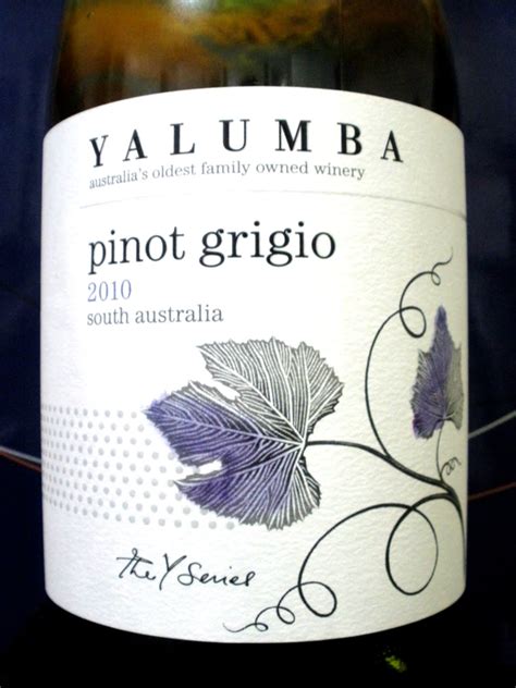 Australian Wine Journal: YALUMBA Y-SERIES PINOT GRIGIO 2010