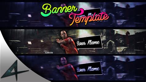 Free Banner Template 2015 Gta5 - Banner Editable Gratis .psd - YouTube