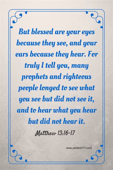 Eyes to See and Ears to Hear | Encouragement for Today