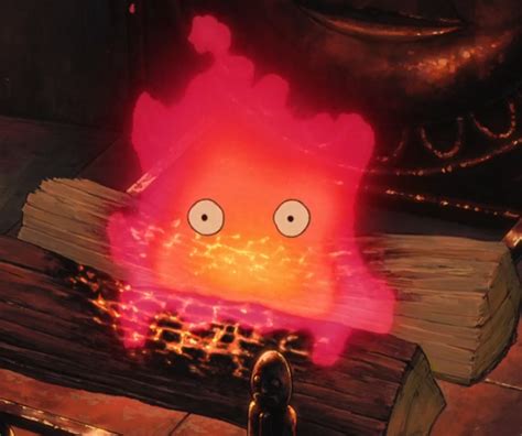 blushing Calcifer Howl's Moving Castle Icon, Howls Moving Castle Art, Howls Moving Castle ...