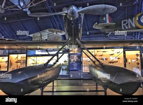 Supermarine Schneider trophy floatplane in Science Museum London Stock ...